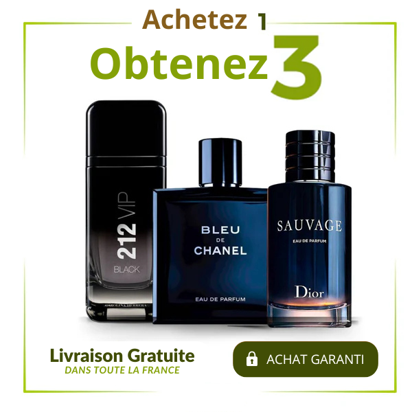 Promo spéciale homme - Achetez 1 et Recevez 3!