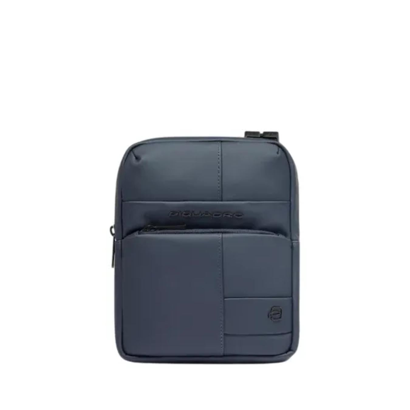 Borsello Uomo Porta iPad®mini in Tessuto Gommato