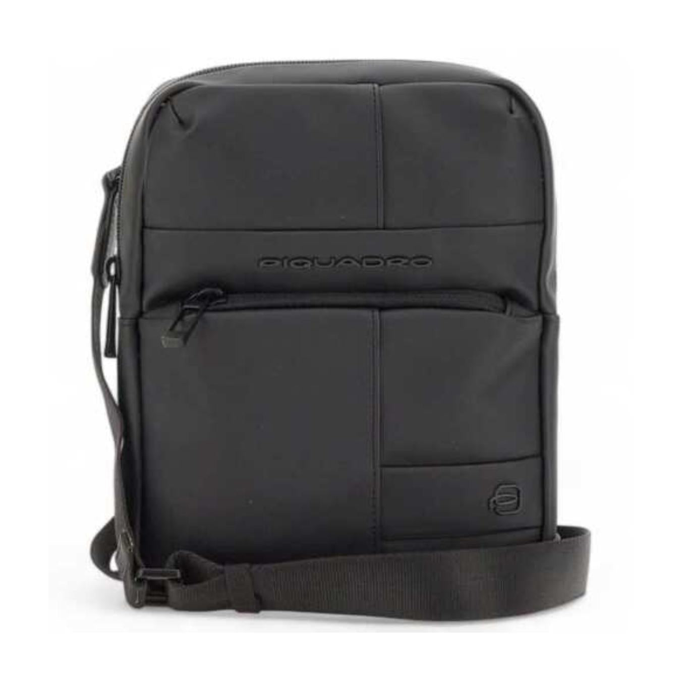 Borsello Uomo Porta iPad®mini in Tessuto Gommato