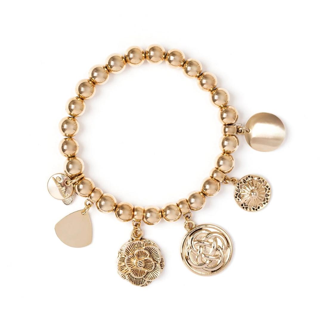 Bracciale Elastico Boule e Pendenti Amaranta