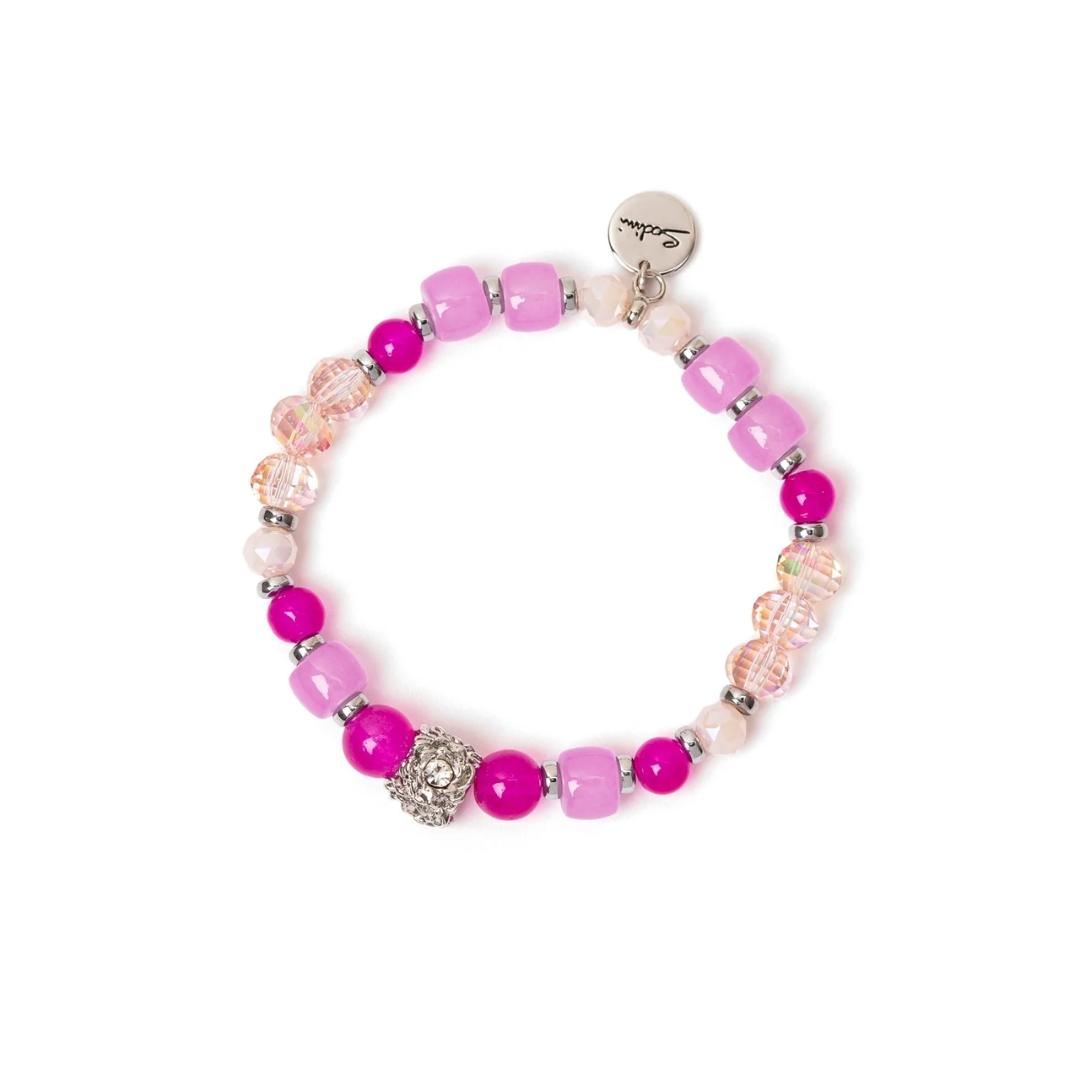 Bracciale Elastico Sfere, Anellini e Charm Summer Bouquet