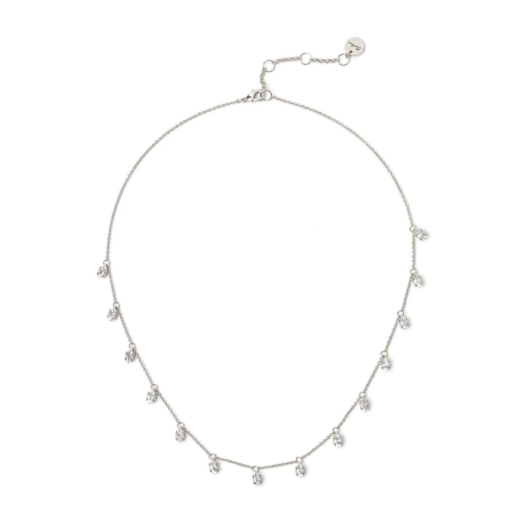 Collana Corta con Zirconi Pendenti Crystalline