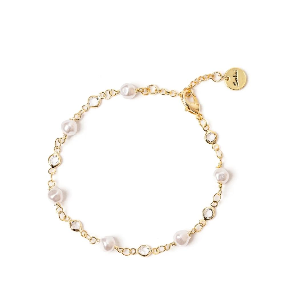 Bracciale Perle e Brillanti Elementi Confettis