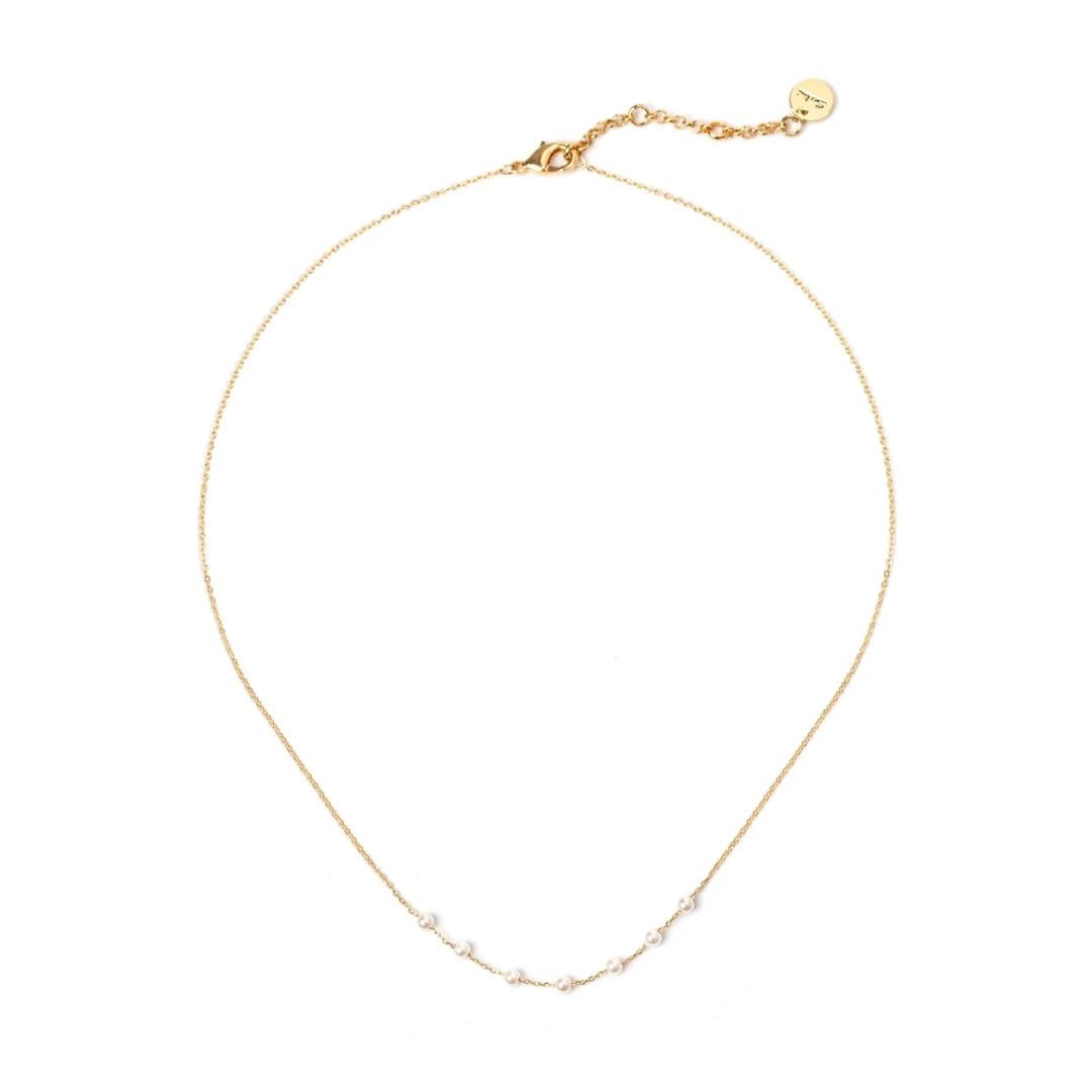 Collana Corta con Perle al Centro Confettis