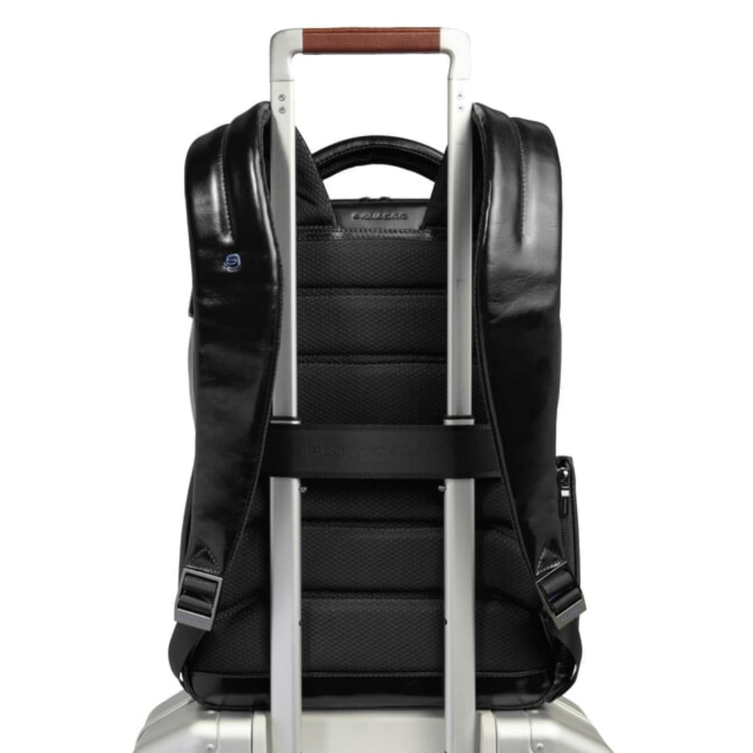 BLUE SQUARE Zaino Fast-check in Pelle Porta Pc 14"