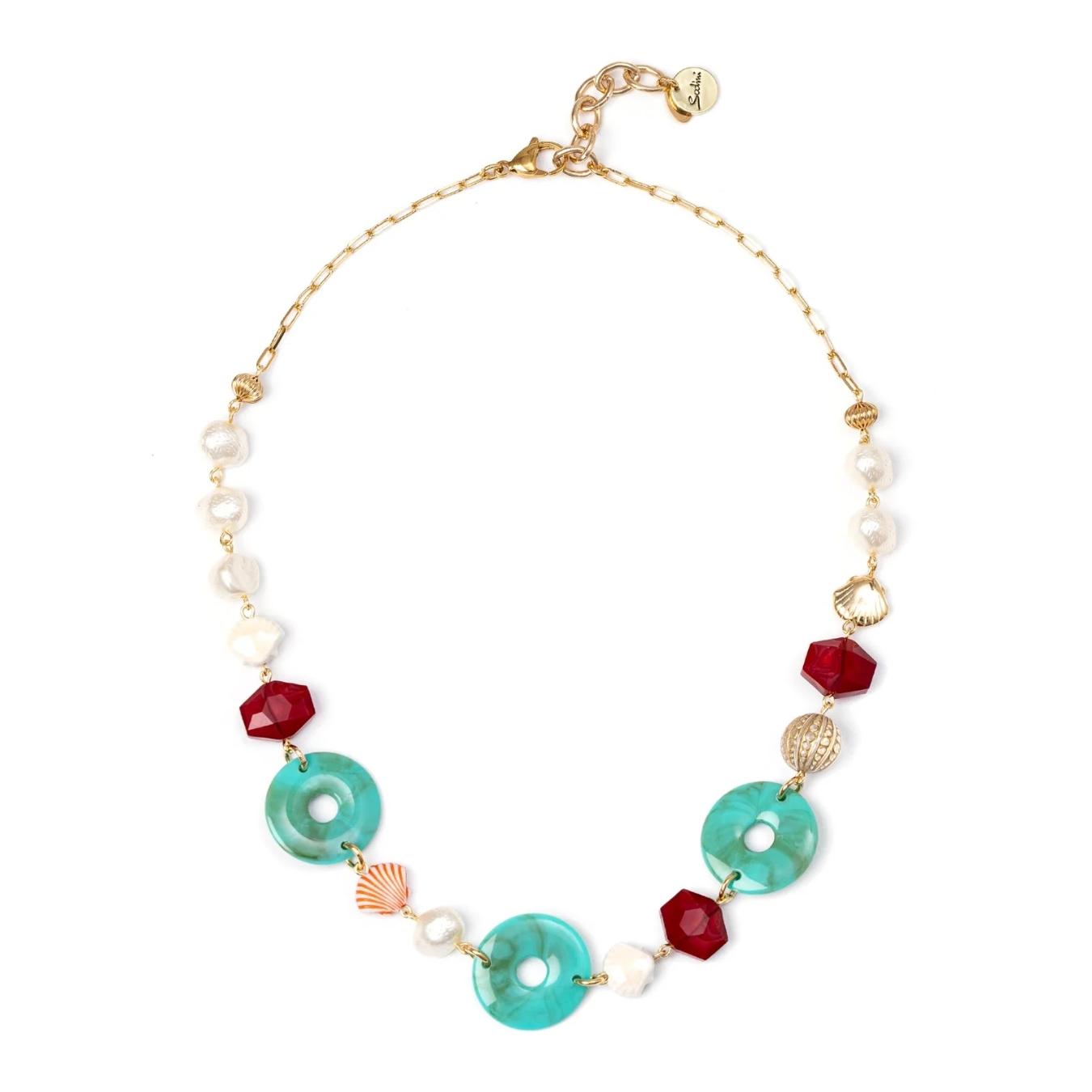 Collana Corta Perle e Conchigliette Ondina