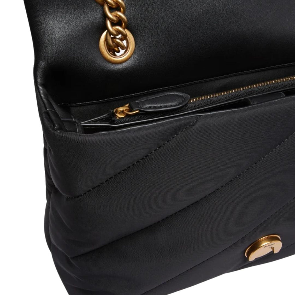 Borsa a Tracolla Media Love Bag in Tessuto Riciclato Trapuntato