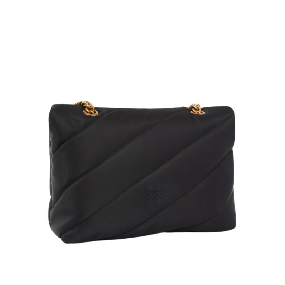 Borsa a Tracolla Media Love Bag in Tessuto Riciclato Trapuntato